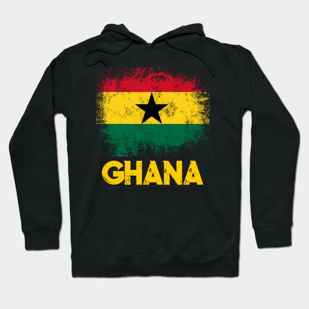 Ghana Flag Ghanaian Pride Gift Hoodie by Merchweaver